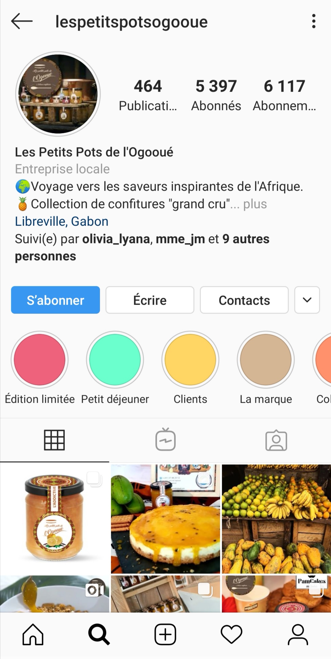 Instagram Petits Pots de l'Ogooué